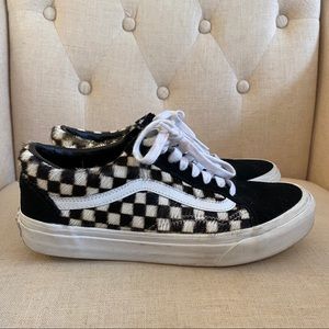 RARE VANS x Madewell calfhair old skool sneakers